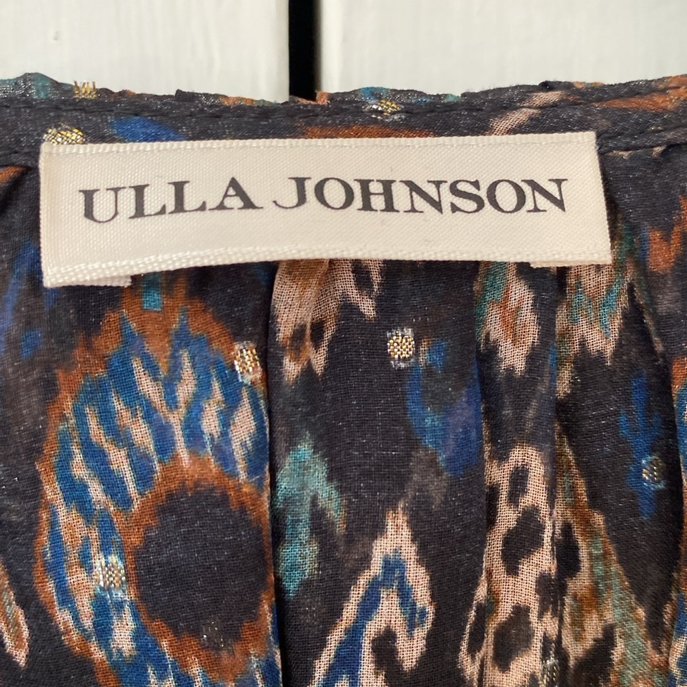 Ulla Johnson Esila Dress Size 0 Ikat Chiffon Mini Dress - Picture 11 of 13